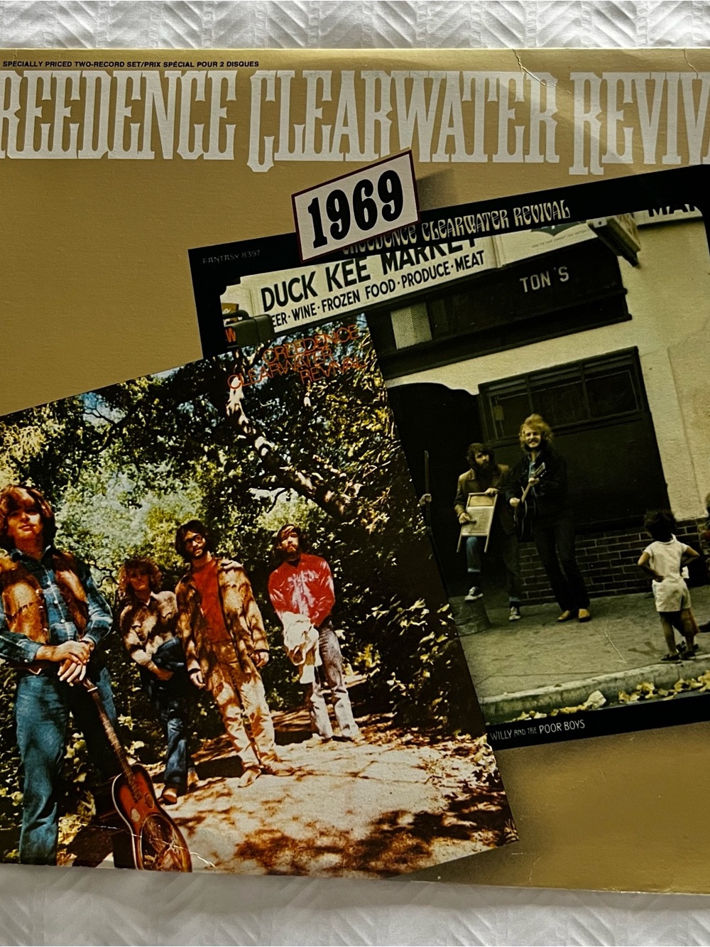 Vintage Creedence Clearwater Revival 1969 Vinyl Double Album Set Green River